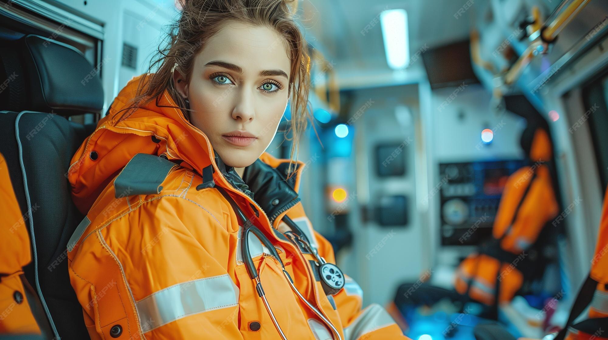 Premium Photo | Professional paramedic providing emergency medical care 