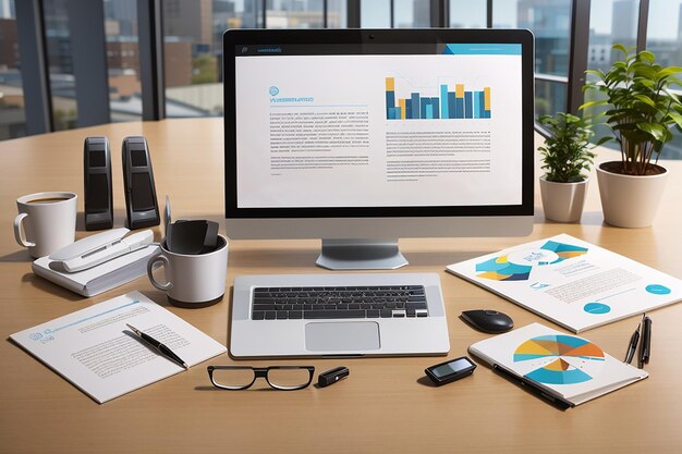 Professional Perfection Elevate Corporate Collateral with Tailored Mockups for Presentations Brochures and Reports