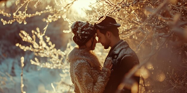 Professional photo about the love relationship of a man and a woman Couple in love