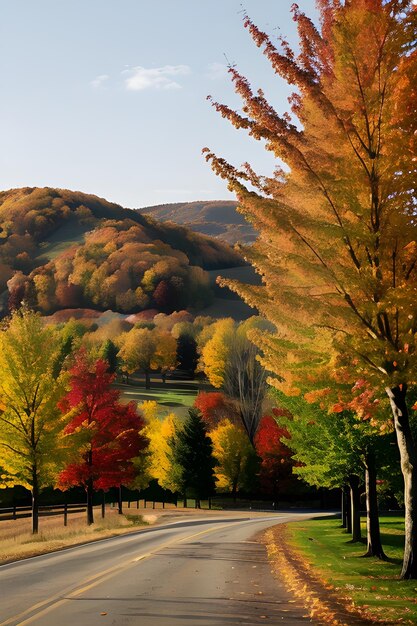 Professional photo photo of autumn landscape