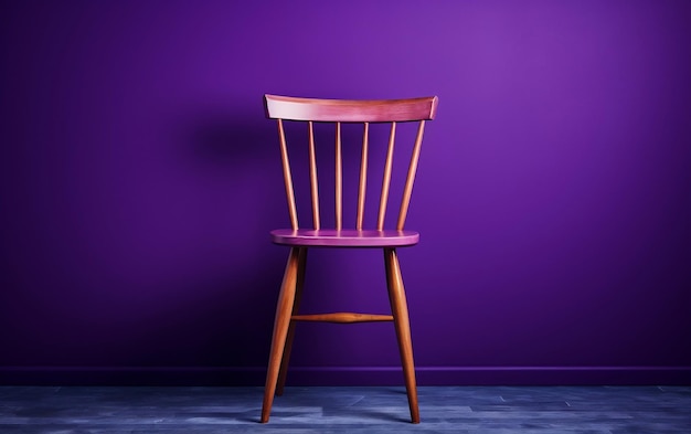 A professional photo of a wooden chair Generative Ai