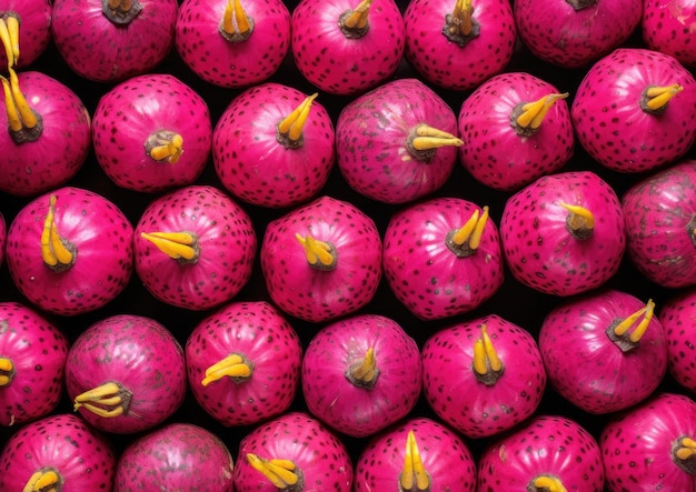 Photo professional photography of pattern of dragonfruits fruits gene