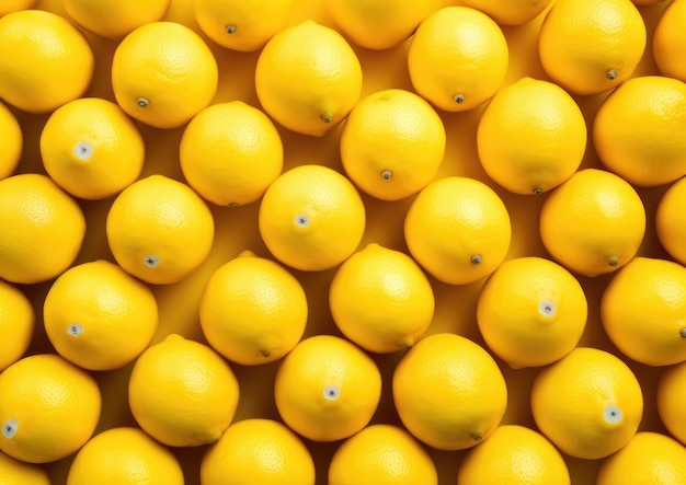 Photo professional photography of pattern of lemons fruits generative