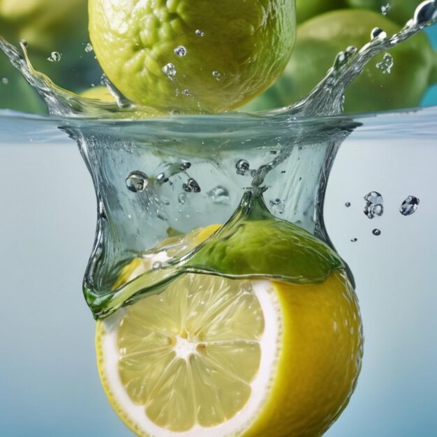 Professional Photography Tips Capture HighSpeed Action of Green Lemon Sinking in Water Tank