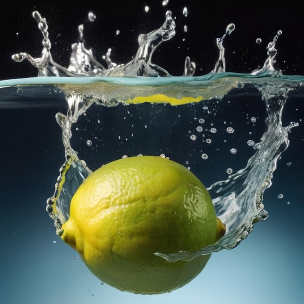 Professional Photography Tips Capture HighSpeed Action of Green Lemon Sinking in Water Tank