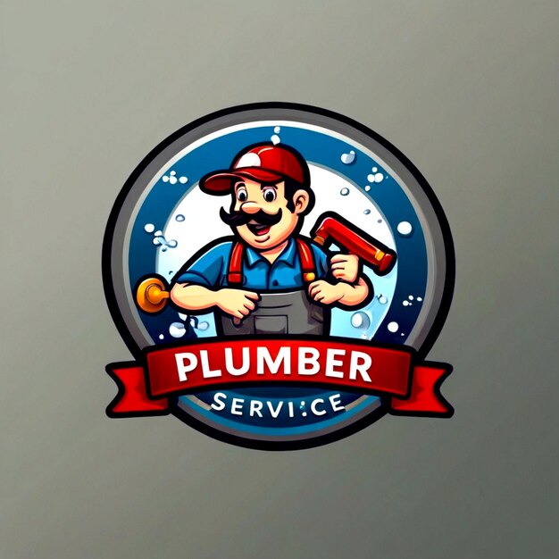 Foto progettazione del logo del servizio di idraulica professionale modelli creativi di logo idraulico
