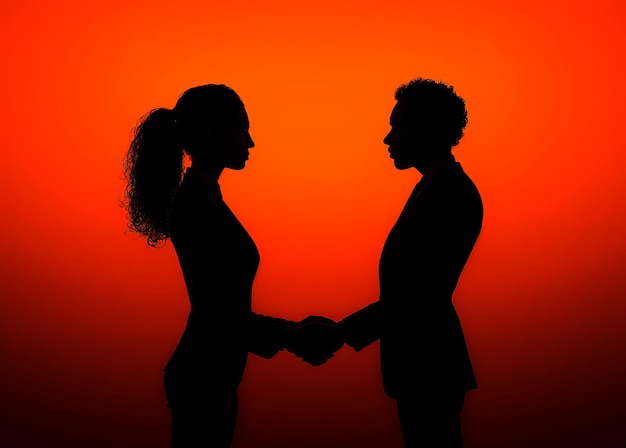 Фото Мужчины и женщины могут иметь рабочие отношения, основанные на профессиональном сотрудничестве и взаимной помощи без личных эмоциональных связей.