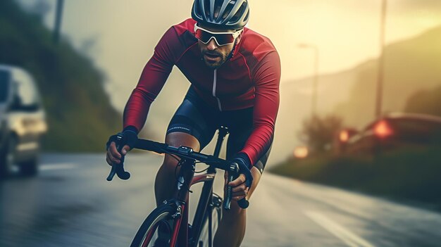 プロの自転車ロードレーサーが活躍