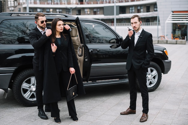 Foto servizio professionale del team di sicurezza