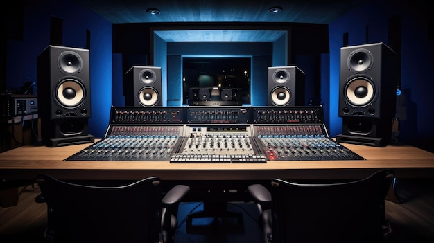 Professional Studio Monitors and Mixer