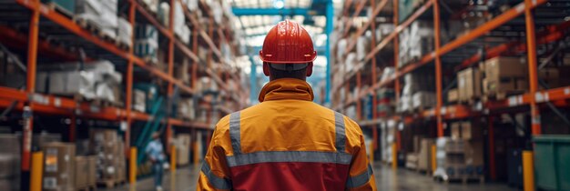 Professional workers control and check stock inventory in port container warehouse