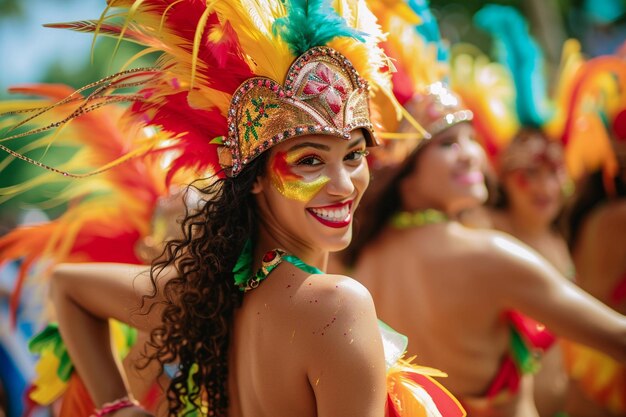 Foto professionele braziliaanse dansgroep