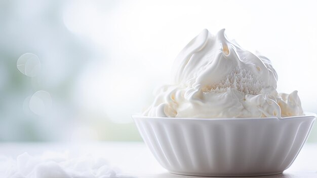 Professionele foodfotografie van vanille-ijs