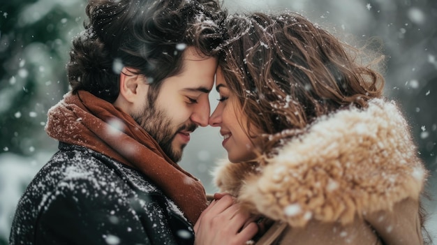 Foto professionele foto over de liefdesrelatie van een man en een vrouw een verliefd stel