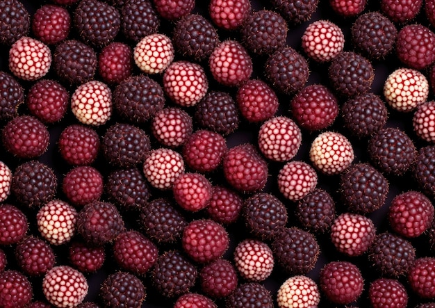 Professionele fotografie van het patroon van Tayberries vruchten Genera