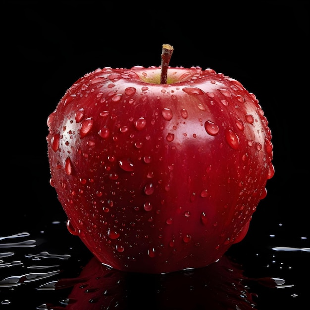 Professionele fotografie van vers, sappig rood appelfruit voor achtergrondafbeelding
