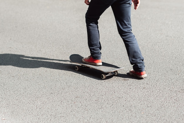 Professionele motivatie voor skateboarden op de oude school.