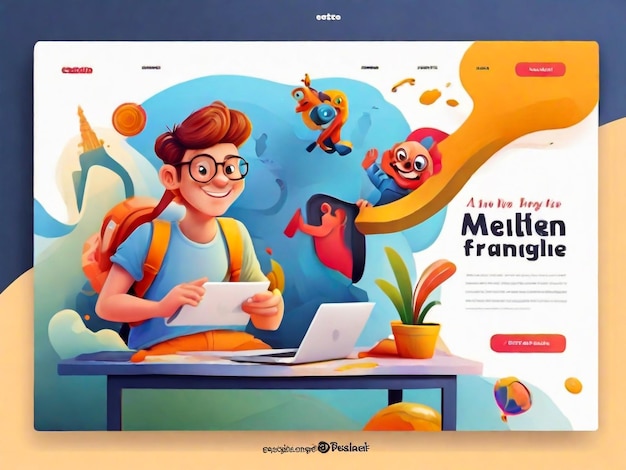 Professionele vr gamer webbanner of landing page Persoon die een virtual reality videospel speelt Esports team virtueel kampioenschap Vector illustratie in cartoon stijl