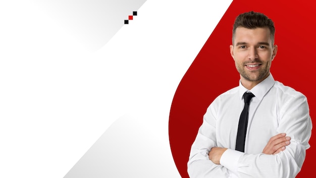 proffessional senior person with shirt and tie