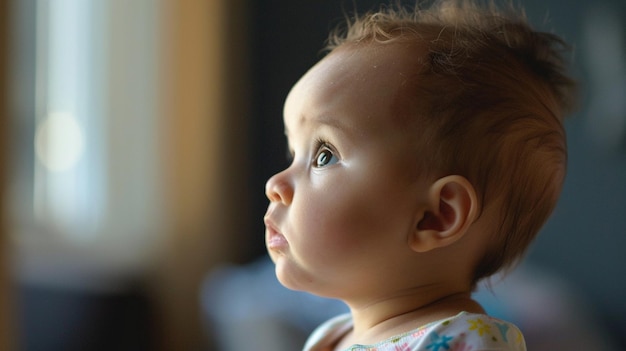 profile of a little baby