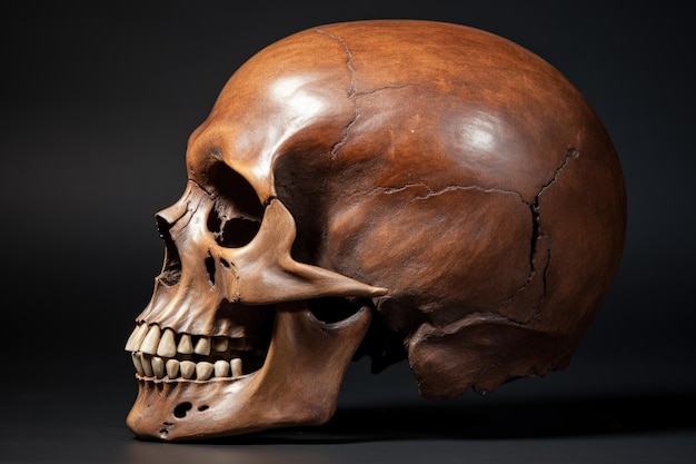 Profile view of skull