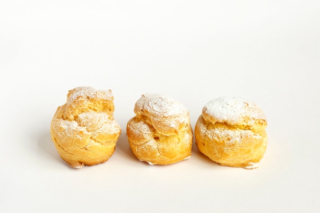 사진 profiteroles 흰색 절연