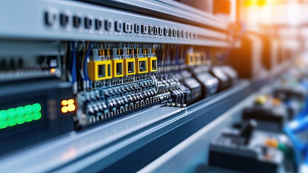 programmable logic controller plc detailed view of a programmable logic controller plc within an automation system highlighting industrial control technology