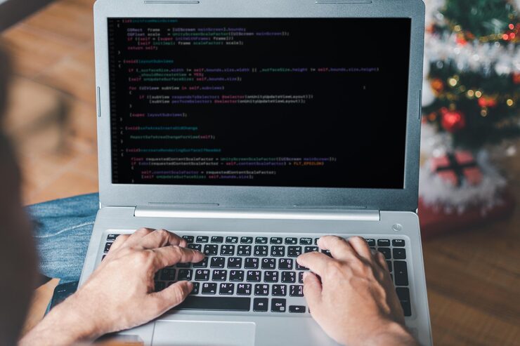 Photo programmer coding compiler encode debug and developer application software for business