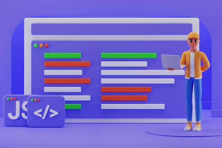 Photo programmer concept 3d illustration