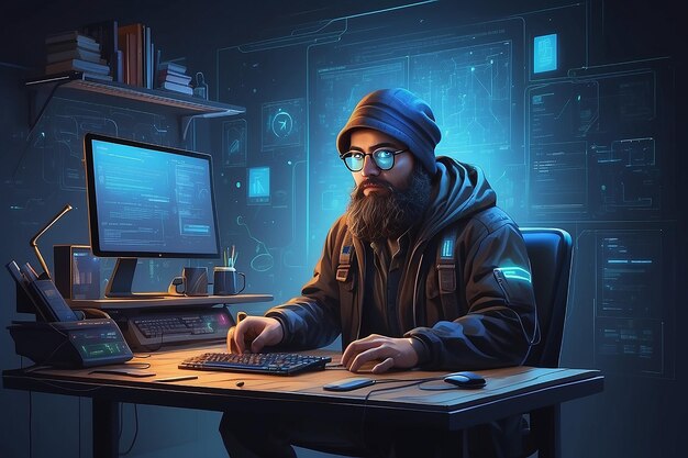 Programmer concept illustration