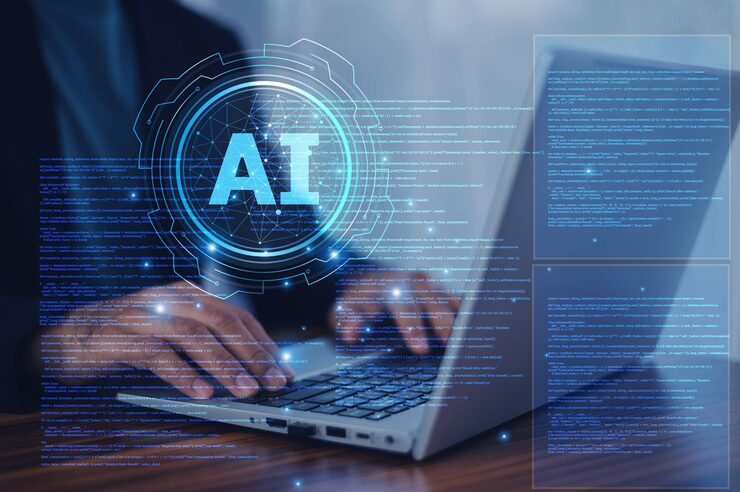 Photo programmer use ai technology to enhance code quality automating bug detection and optimizing algorithms leading to more efficient and reliable software