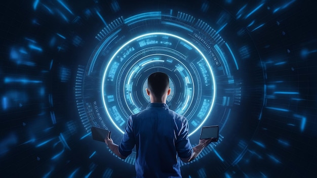 programmer and ux ui designer working in a software development and coding technologies