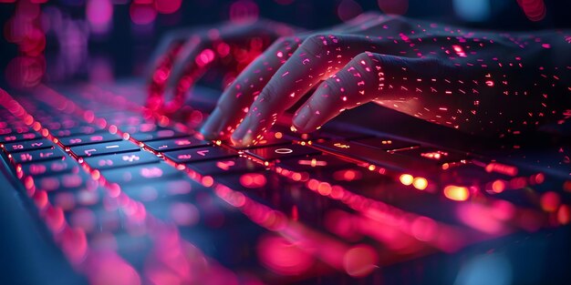 a programmer working on coding with a laptop focusing on javascript and digital technology concept coding programmer javascript digital technology laptop