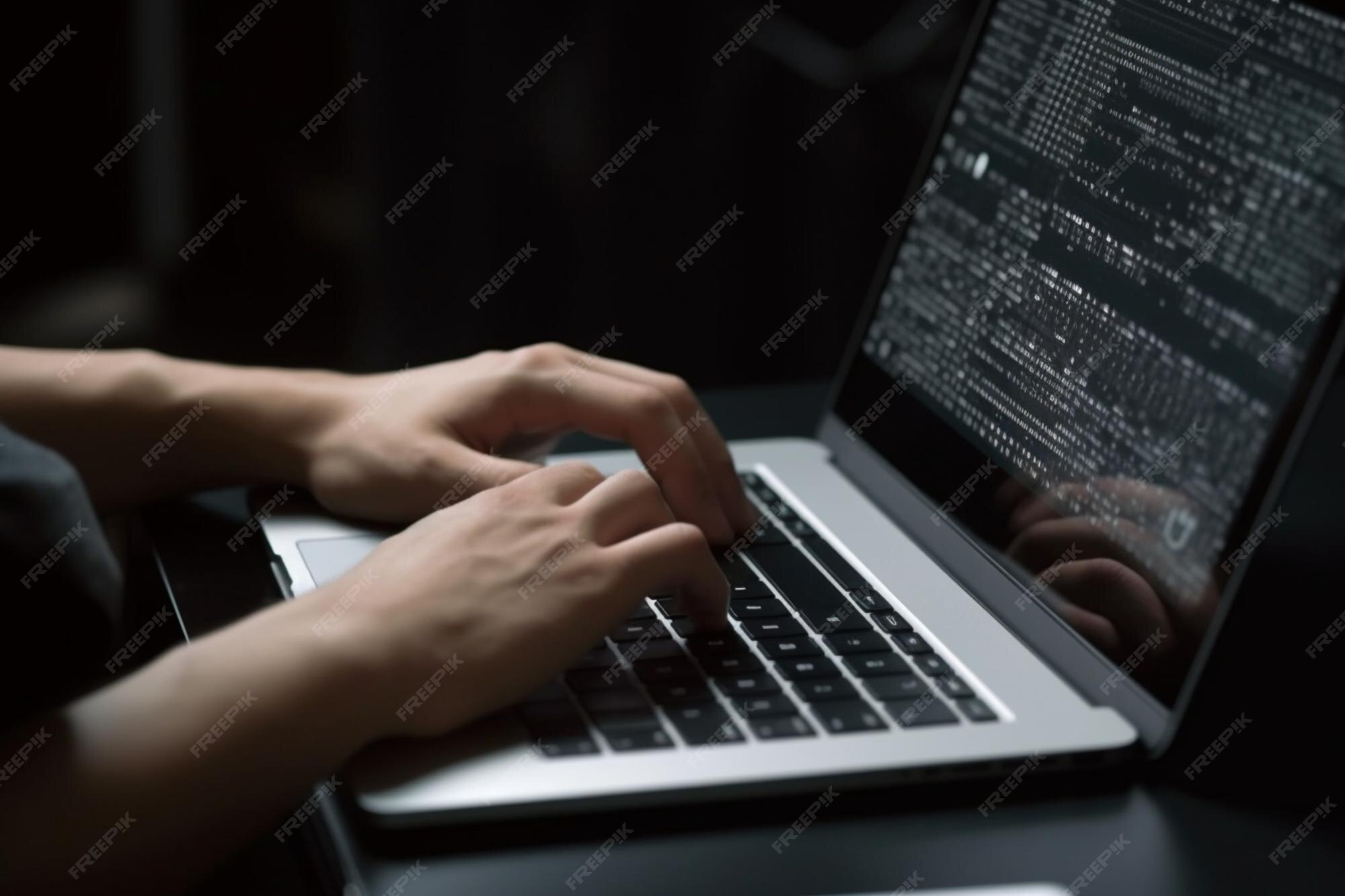 Premium AI Image | programmer writing code on a laptop