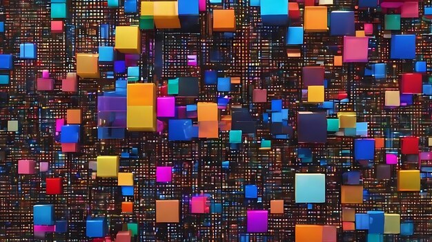 Premium AI Image | Programming background collage