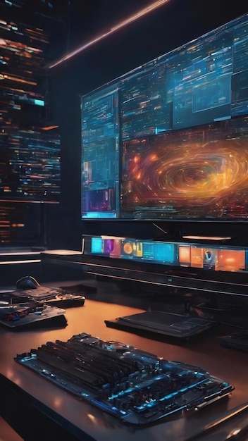 Premium AI Image | Programming background concept
