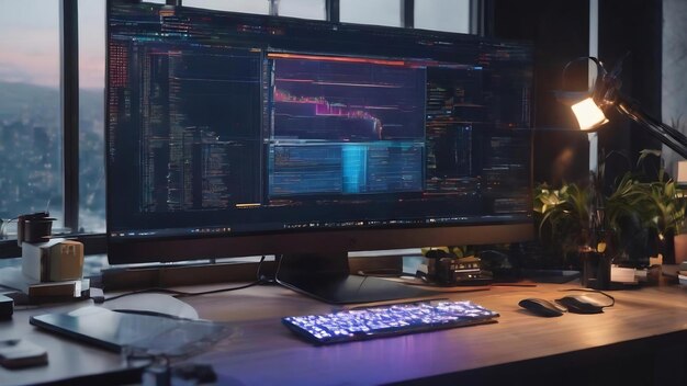 Premium Photo | Programming background with html