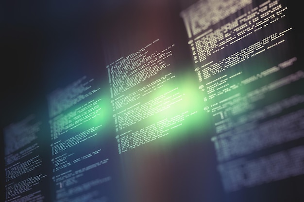 Premium Photo | Programming code abstract technology background of ...