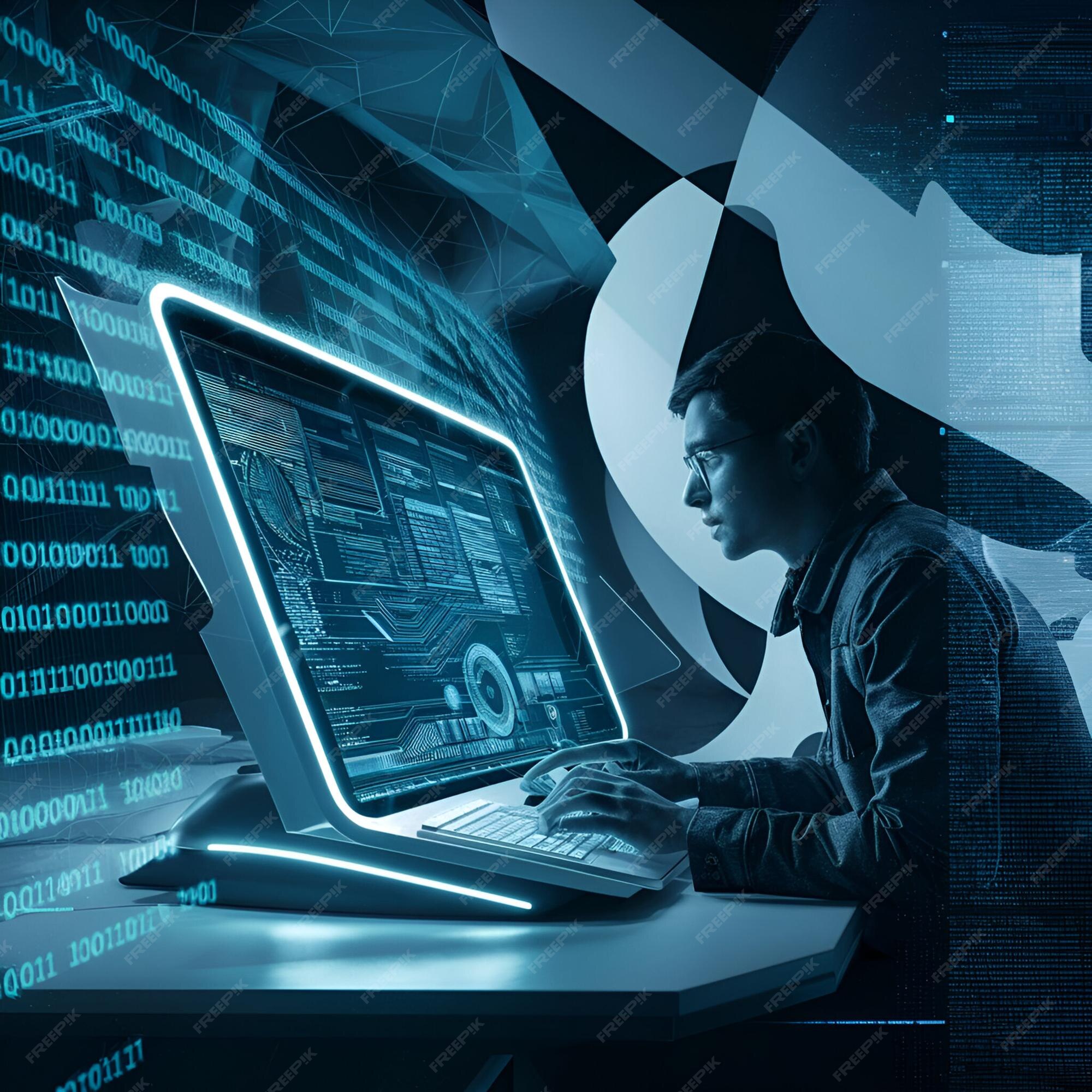 Programming code abstract technology background of software developer ...