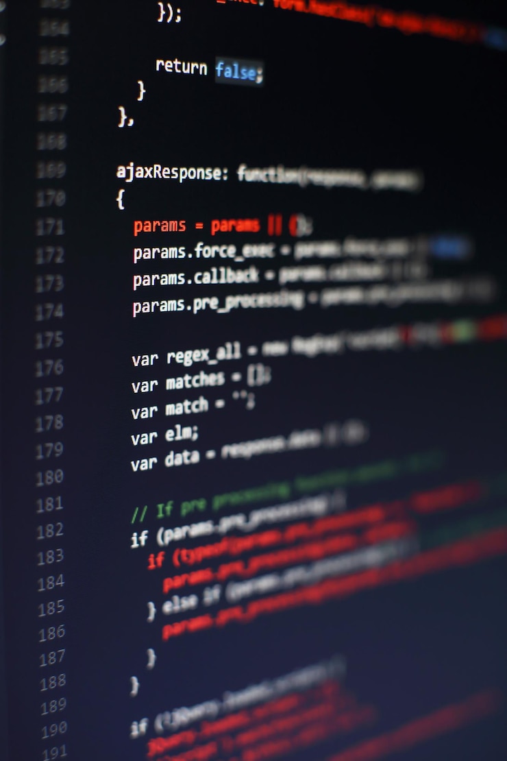 Premium Photo | Programming code on computer screen. Software ...