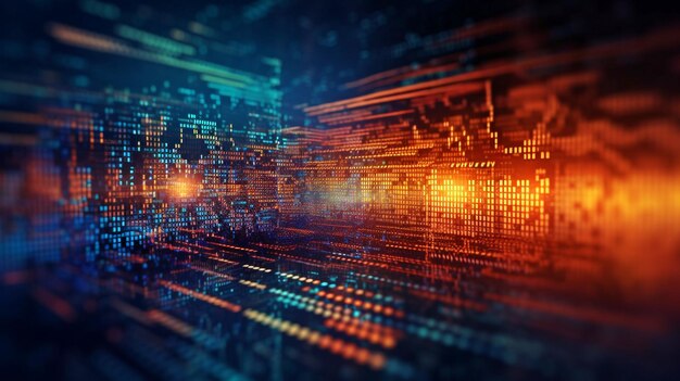 Premium Photo | Programming code is an abstract form of technology used ...