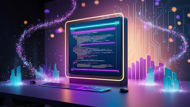 Работа по программированию и разработке программного обеспечения Концепция тяжелой работы по компьютерному кодированию и программированию