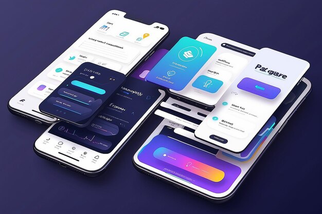 Progresive app concept illustration