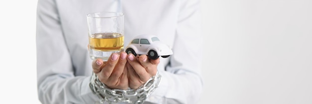 Запрещение вождения и изъятие алкоголя концепция опасности пьянства