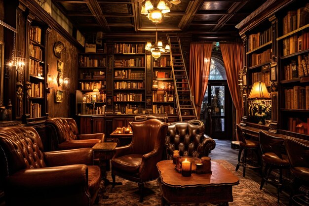 Premium Photo | Prohibition era speakeasy hidden behind a secret door where  patrons enjoy smuggled liquors jazz music and delectable small plates  illustration generative ai