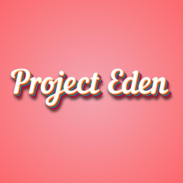 Project Eden Text Effect Photo Image Cool