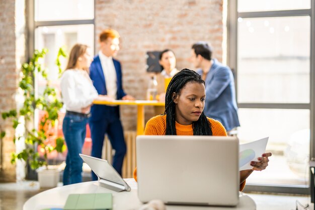 Project managers and employees brainstorming on ideas