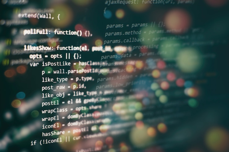 Photo project managers work new idea. www software development. mobile app developer. innovative startup project. website programming code. it business.