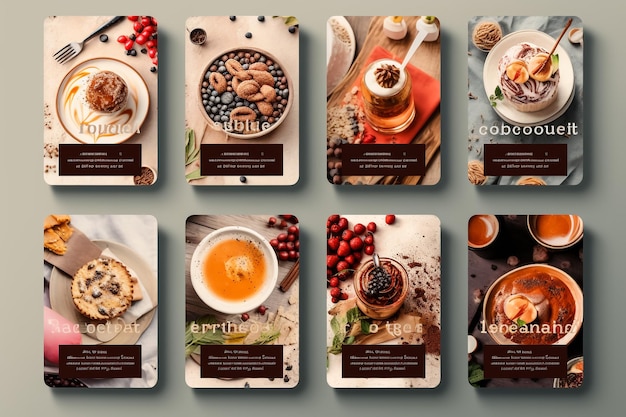 Photo project with luxury food on a colorful background