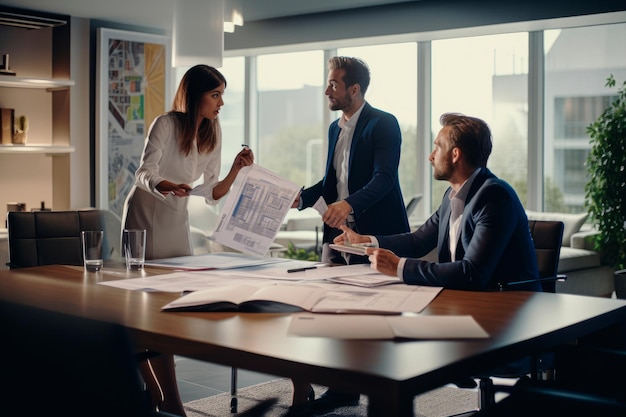 projectmanager die taken en tijdlijnen coördineert met collega's